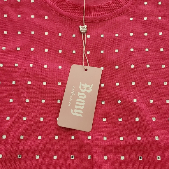 Womens Rhinestone Sweater - Picture 2 of 5